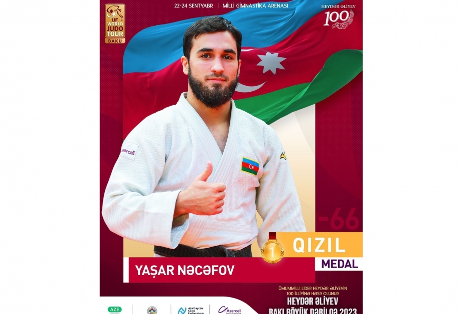Azerbaijani judoka takes gold at Baku Grand Slam 2023