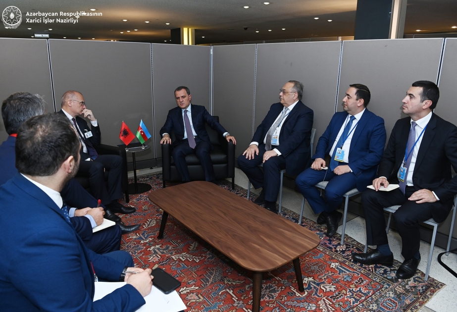 Azərbaycanın xarici işlər naziri albaniyalı həmkarı ilə görüşüb