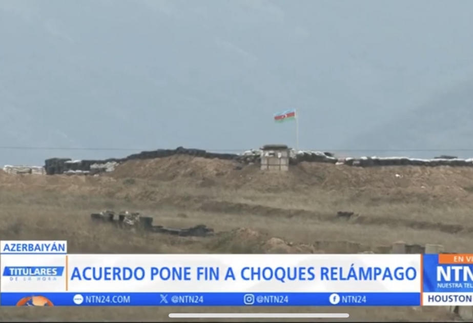 Un canal de televisión colombiano preparó una cobertura sobre las medidas antiterroristas del ejército azerbaiyano en Karabaj