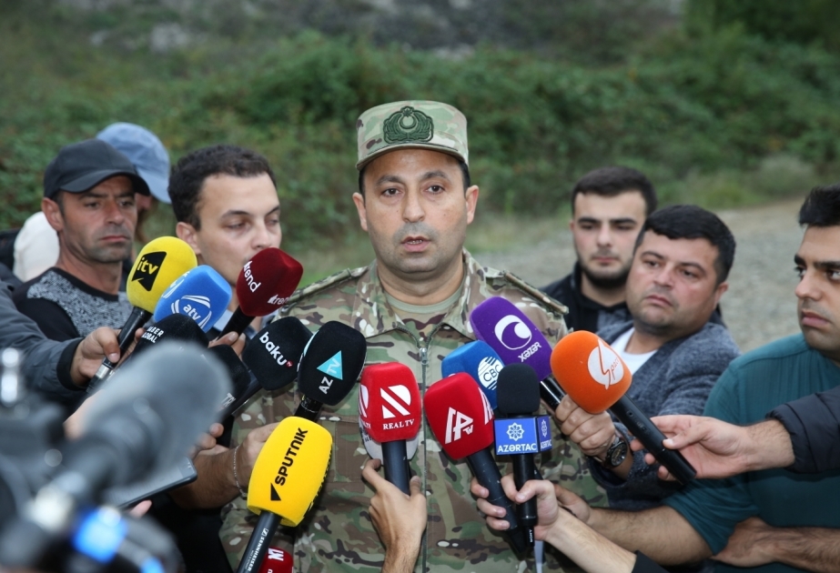 Azerbaijan Army Units neutralized only legitimate military targets by using high-precision weapons during local anti-terrorist measures, says Defense Ministry spokesperson