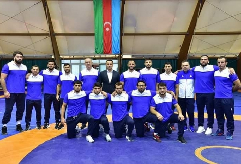 Сборная Азербайджана по греко-римской борьбе впервые стала чемпионом мира в командном зачете