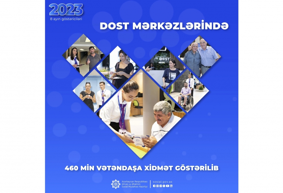 DOST mərkəzlərində 8 ayda 460 min vətəndaşa xidmət göstərilib