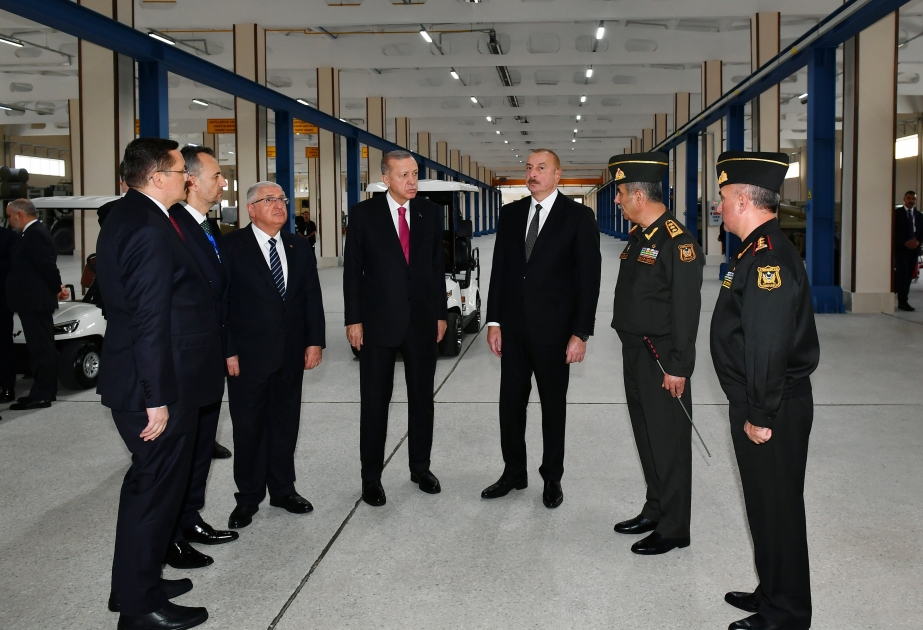 Les présidents turc et azerbaïdjanais assistent à l’inauguration du Complexe militaire de restauration et de production du Nakhtchivan   VIDEO
