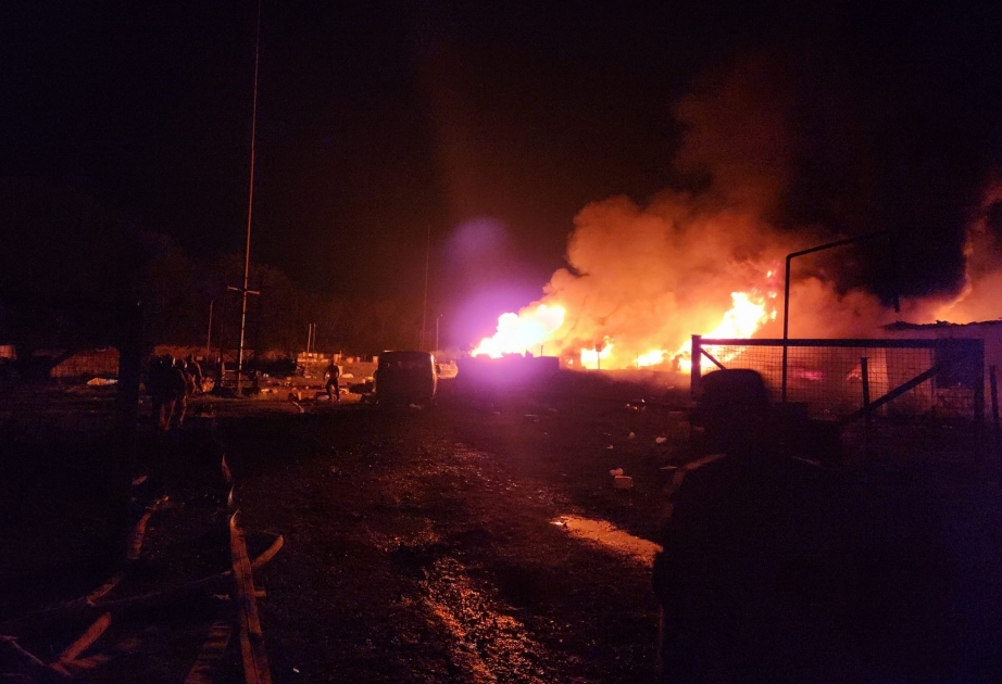 Explosion rocks petrol station in Khankendi