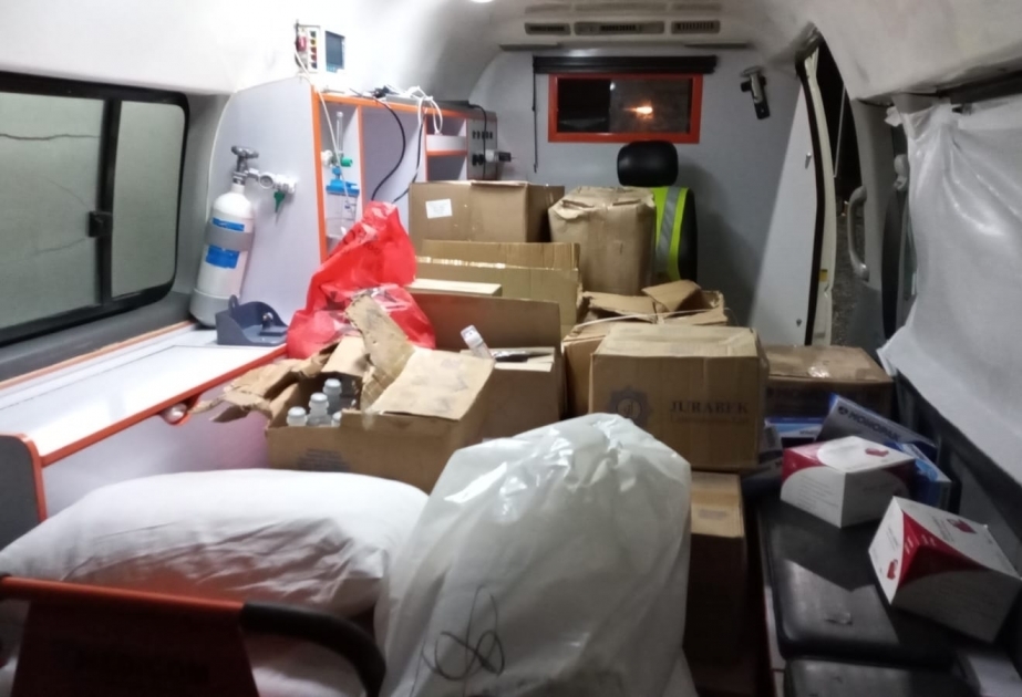 Для оказания помощи пострадавшим в результате взрыва резервуара для хранения бензина в Ханкенди отправлены медицинские принадлежности  ФОТО ВИДЕО