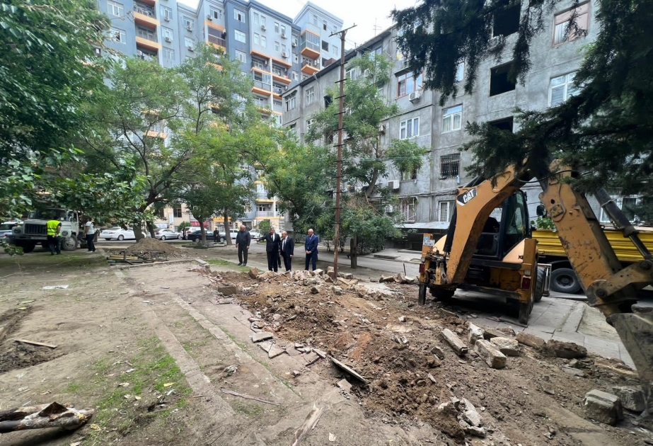 Nəsimi rayonun küçə və məhəllələrində abadlıq-quruculuq işləri aparılır
