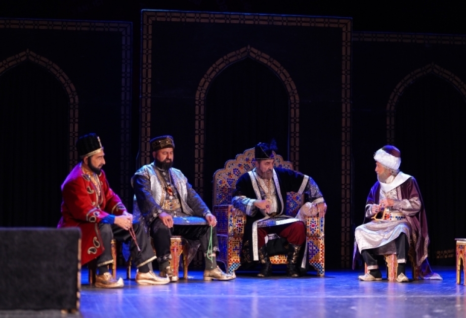 Milli Dram Teatr “Qarabağnamə” tamaşası ilə Şəkidə çıxış edib