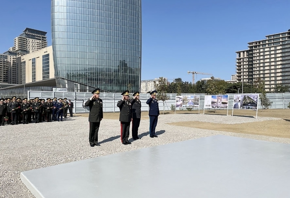 Leadership of Azerbaijan’s Defense Ministry visits Victory Park under construction in Baku