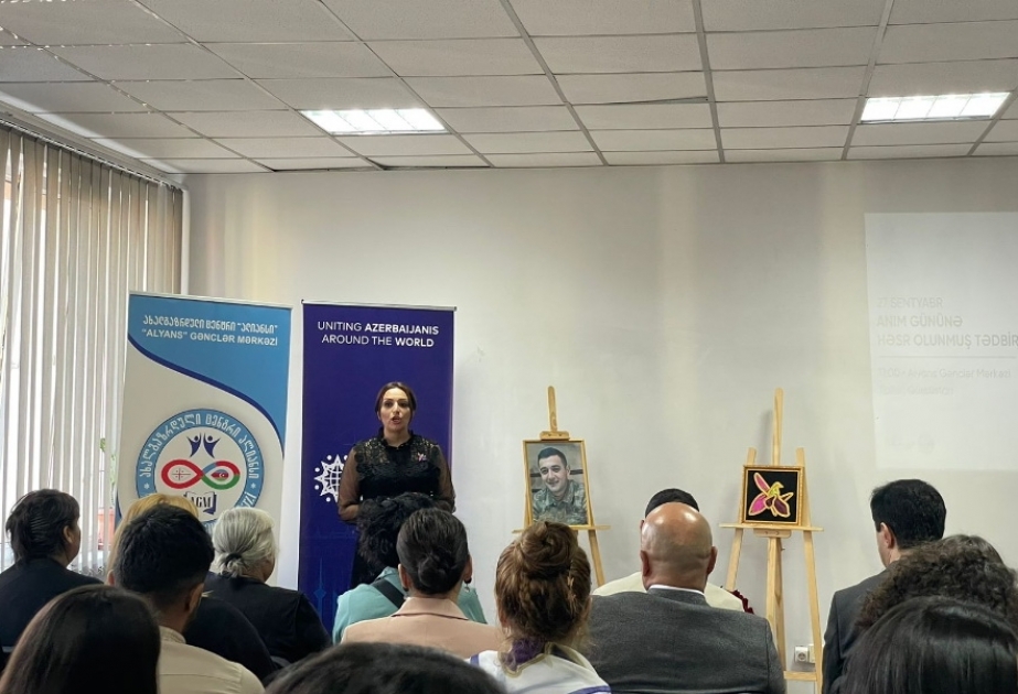 Tbilisidəki “Alyans” Gənclər Mərkəzində Qarabağ müharibələri şəhidlərinin xatirəsi anılıb
