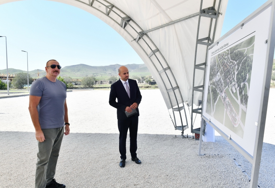 President of Azerbaijan Ilham Aliyev visited Jabrayil district Foundation stone was laid for administrative building in city of Jabrayil VIDEO