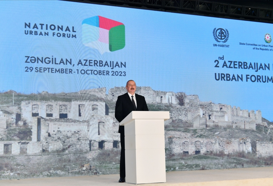 President Ilham Aliyev: Master plan of eight cities and 92 villages has already been approved