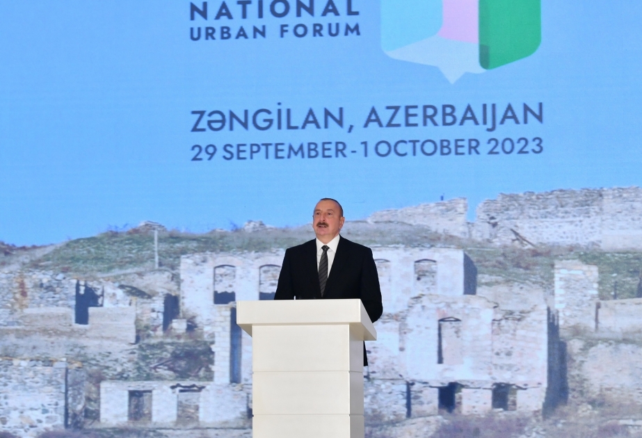 Azerbaijani President: We've been subjected to ethnic cleansing, occupation, and destruction of territories