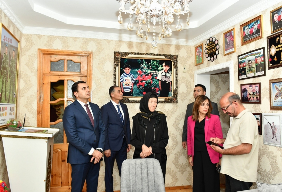 Mədəniyyət naziri Mingəçevirdə şəhid qardaşların ev-muzeyində olub