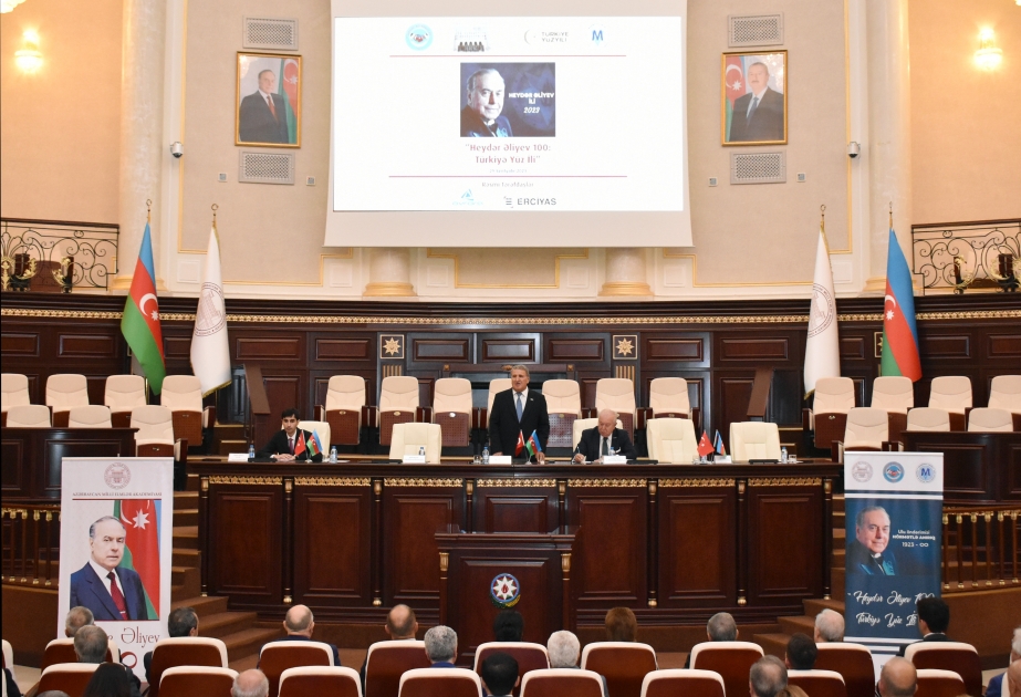 AMEA-da “Heydər Əliyev 100: Türkiyə Yüz İli” mövzusunda tədbir keçirilib VİDEO
