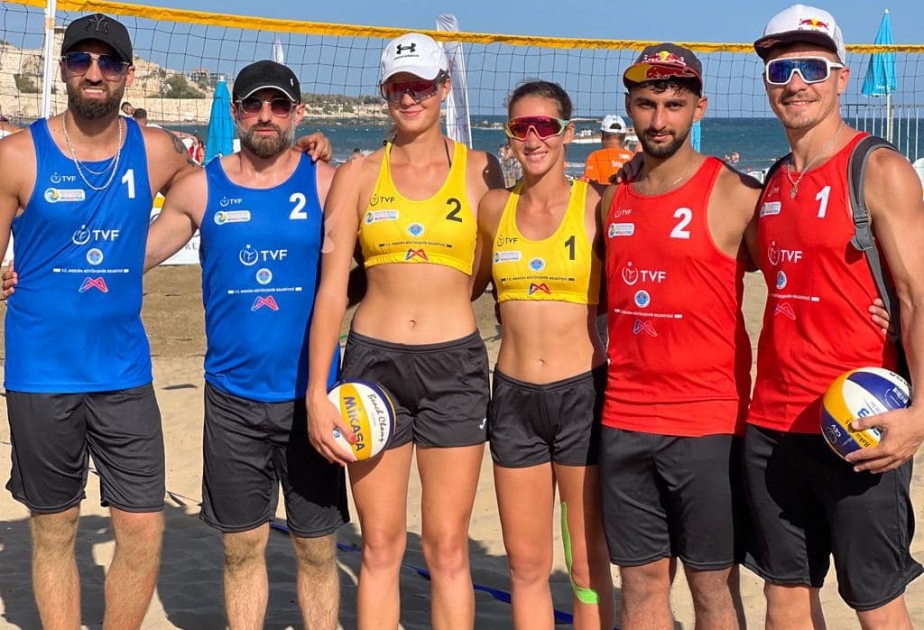 Çimərlik voleybolu üzrə Azərbaycan komandaları beynəlxalq turnirin 1/4 finalına yüksəliblər