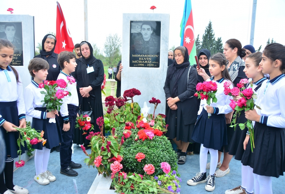 Şəhid Elvin Məmmədovun ildönümündə xatirəsi anılıb