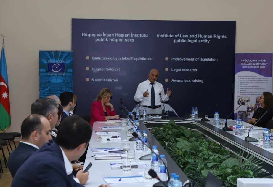 Avropa Şurasının dəstəyi ilə Hüquq və İnsan Haqları İnstitutunda təlim keçirilib