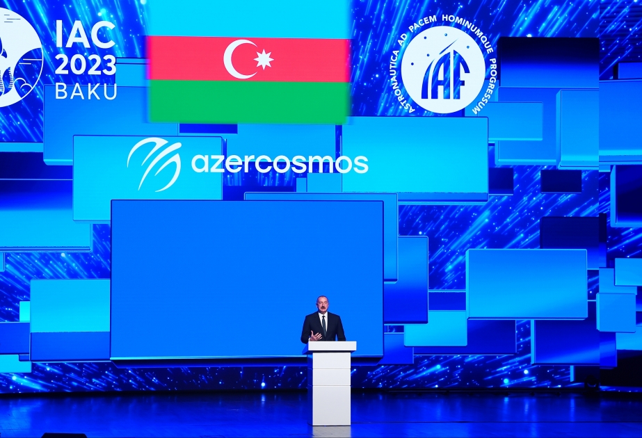 Bakou accueille le 74ème Congrès international d’astronautique Le président Ilham Aliyev et la première dame Mehriban Aliyeva ont assisté à la cérémonie d’ouverture MIS A JOUR VIDEO