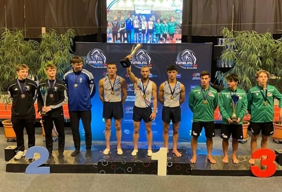 El equipo azerbaiyano de tumbling logra la medalla de oro en el torneo de París