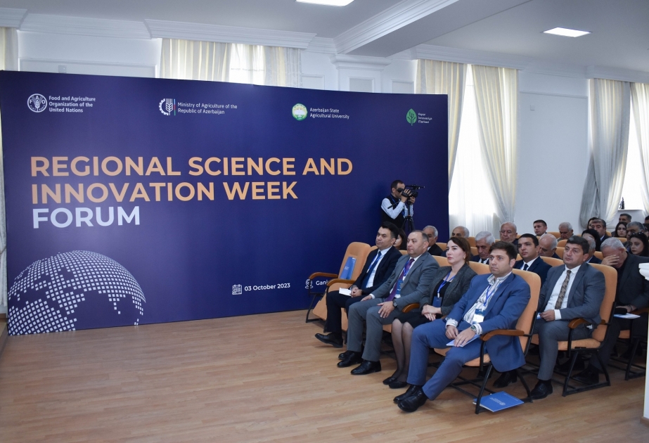 Gəncədə “Dayanıqlı ərzaq təhlükəsizliyində elm və innovasiyaların rolu” mövzusunda beynəlxalq forum keçirilib