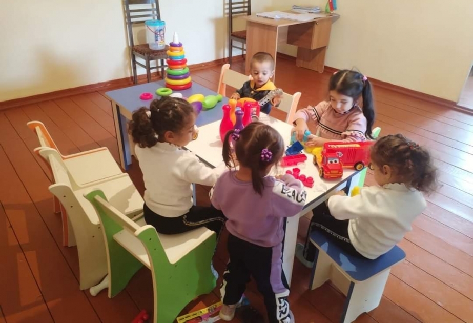 Otuz il sonra Qazaxın bu kəndində uşaq bağçası fəaliyyətə başlayıb