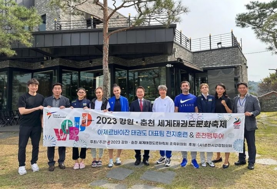 Azərbaycan millisinin taekvondoçuları Cənubi Koreyada merlə görüşüblər