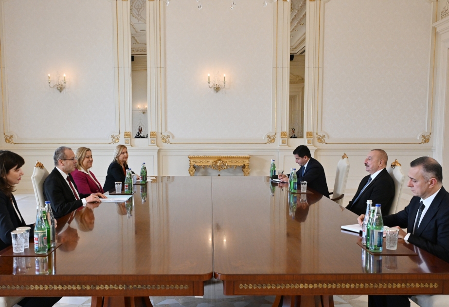 الرئيس إلهام علييف يلتقي المدير الإقليمي لمنظمة الصحة العالمية في أوروبا