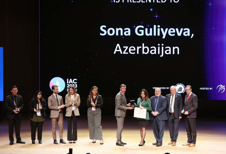 “IAC Gənc Pioner” mükafatına Azərbaycandan Sona Quliyeva layiq görülüb