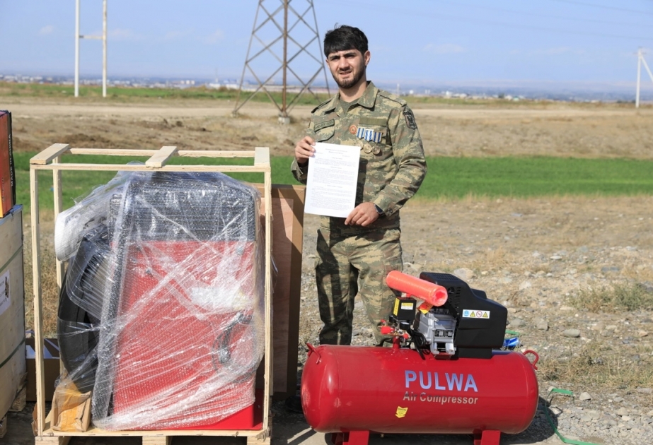 Göygöldə bir qrup Vətən müharibəsi veteranı üçün kiçik bizneslər yaradılıb