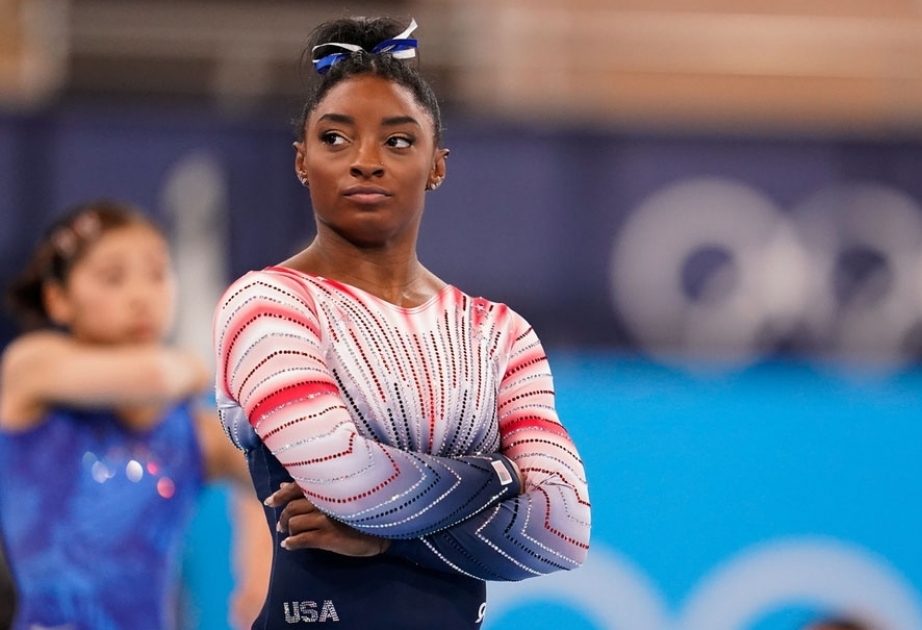 American Simone Biles first female gymnast to win 6 all-around world titles