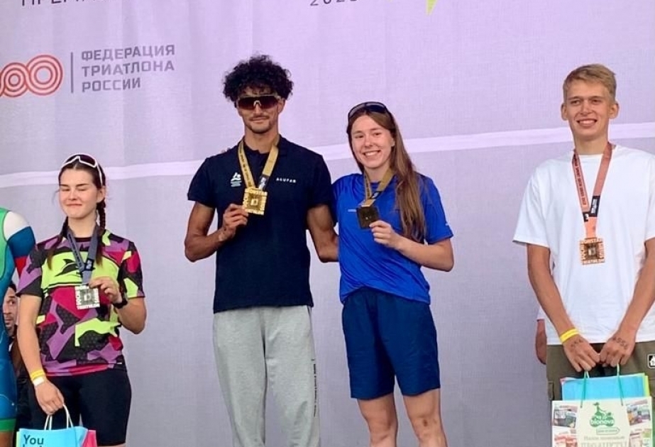 Azerbaijani triathletes win 2 golds at IRONSTAR SPRINT SOCHI SIRIUS 2023