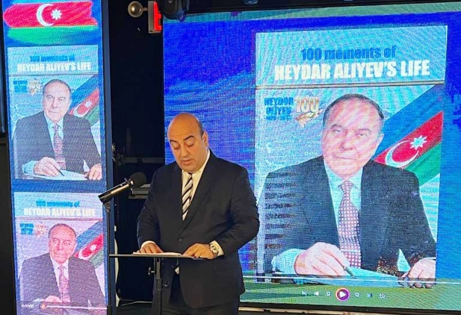 New York hosts presentation of book titled “100 moments of Heydar Aliyev`s life”