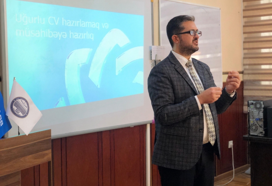 BDU-da bilik sessiyası - tələbələrə uğurlu CV hazırlanması üsulları izah edilib
