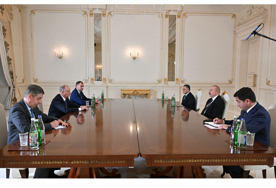 El Presidente de Azerbaiyán recibió al Secretario del Consejo de Seguridad de la Federación de Rusia