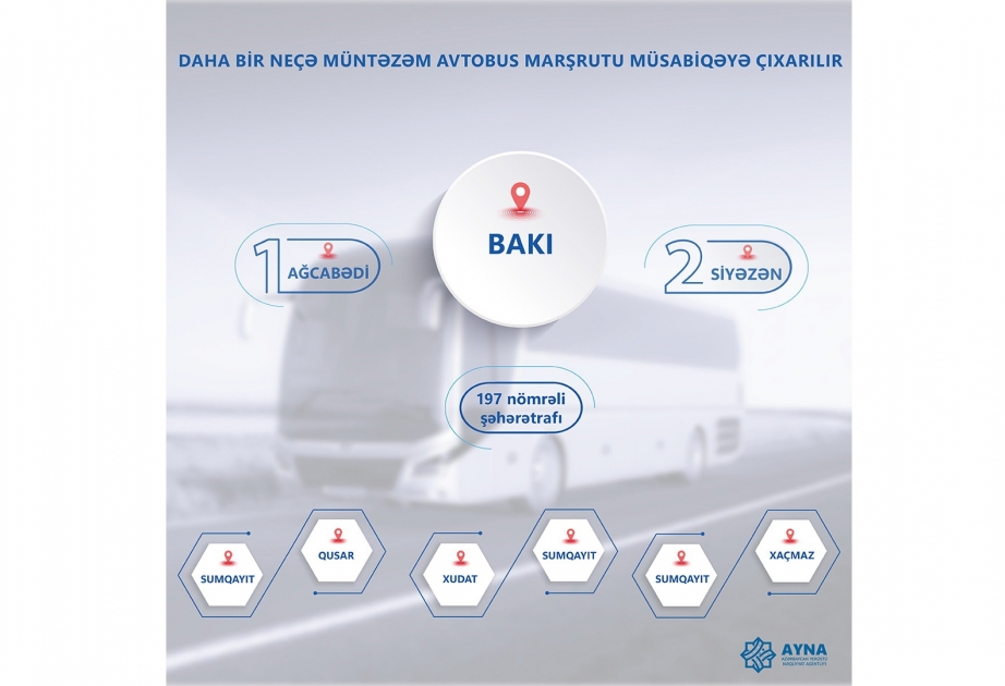 Bir neçə müntəzəm avtobus marşrutu müsabiqəyə çıxarılır