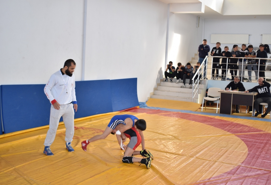 Qaxda sərbəst güləş üzrə birincilik keçirilib