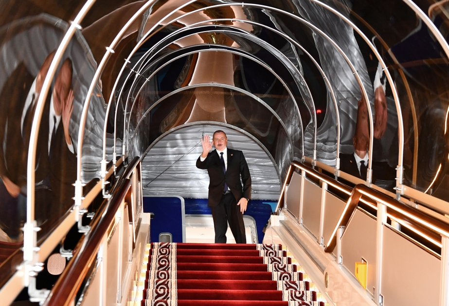 Präsident Ilham Aliyev beendet seinen Besuch in Kirgisistan VIDEO