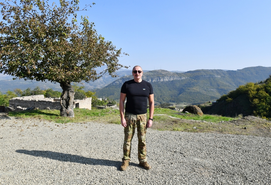 President Ilham Aliyev visited Karkijahan settlement of Khankendi city VIDEO