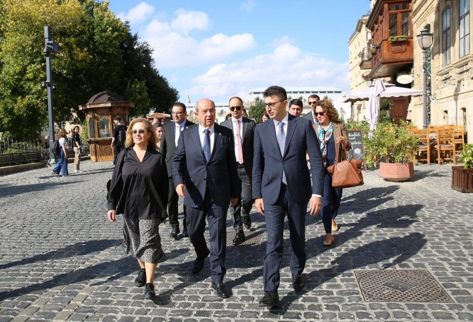 Şimali Kipr Türk Cümhuriyyətinin Prezidenti Ersin Tatar İçərişəhərlə tanış olub