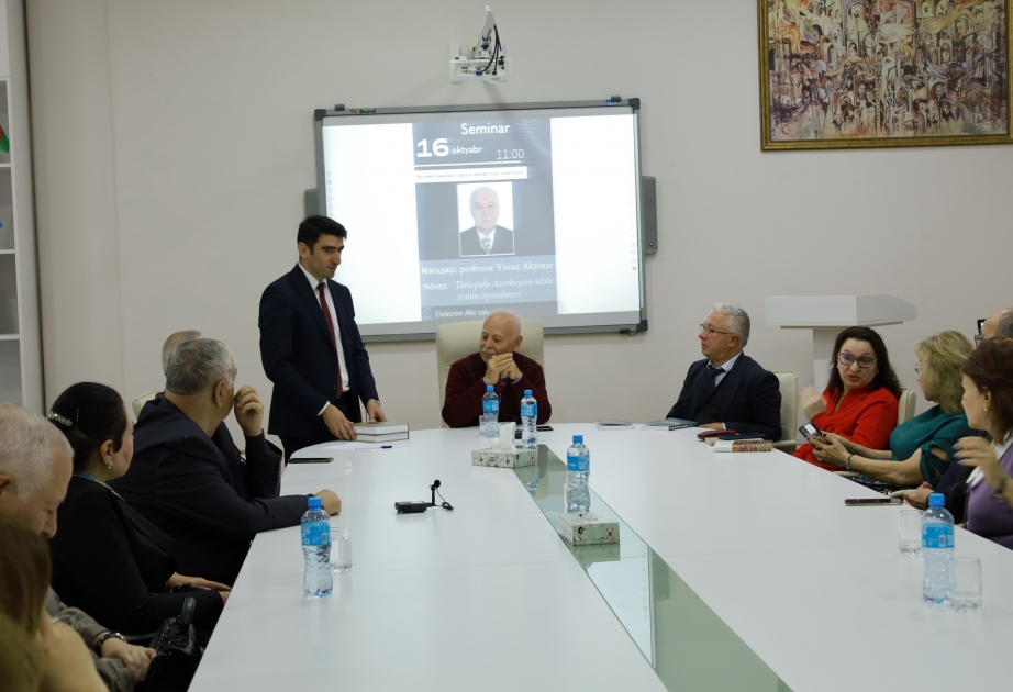 “Azərbaycanın görkəmli ədəbiyyatçılarına dair Türkiyə mənbələrində önəmli faktlar var” –  elmi seminar