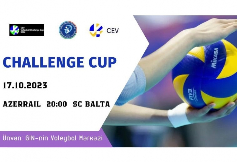 “Azərreyl” voleybol klubu Çağırış Kubokunda mübarizəyə başlayır