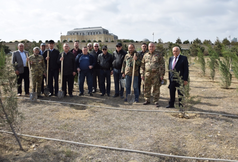 Respublika Veteranlar Təşkilatı “Heydər Əliyev İli” çərçivəsində ağacəkmə aksiyası keçirib