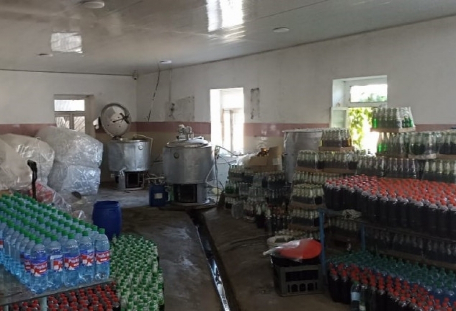 Ağstafada qanunsuz fəaliyyət göstərən alkoqolsuz içkilərin istehsalı müəssisəsi aşkarlanıb