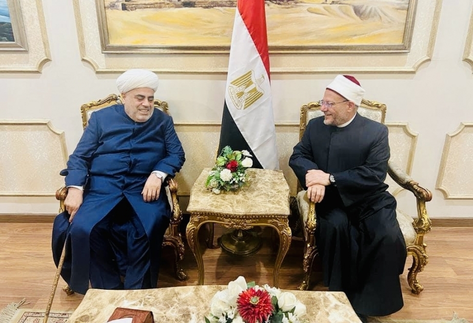Шейх уль-ислам Аллахшукюр Пашазаде встретился с муфтием Египта