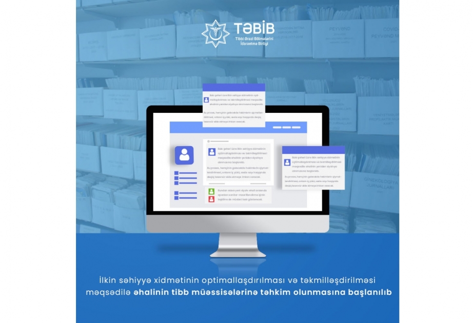 TƏBİB: Əhalinin tibb müəssisələrinə təhkim olunmasına başlanılıb