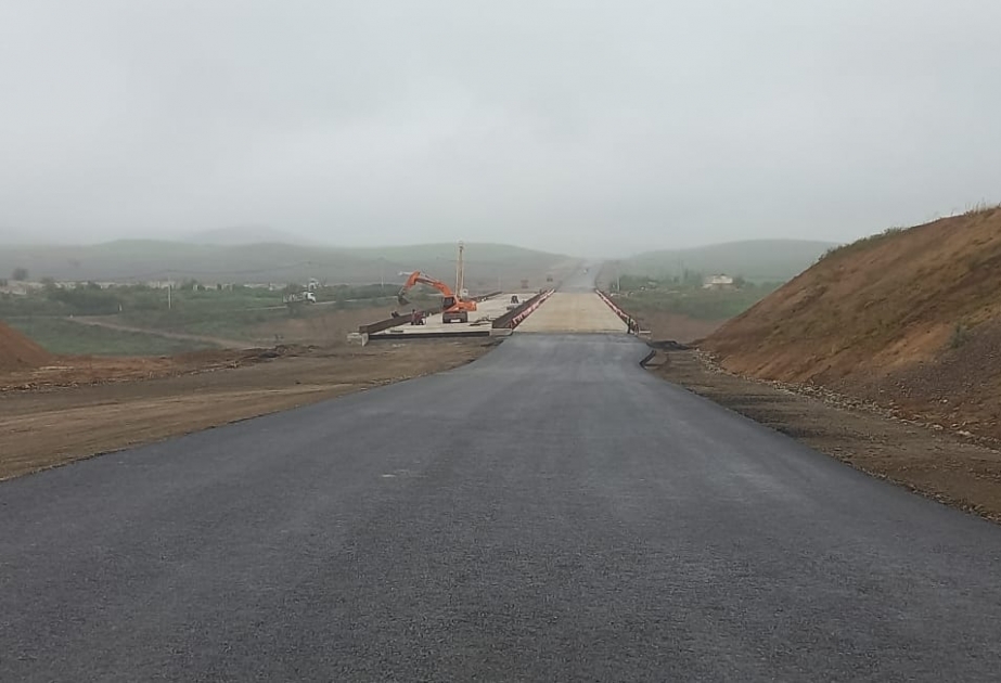 Ağdam-Füzuli avtomobil yolunun tikintisi sürətlə davam etdirilir
