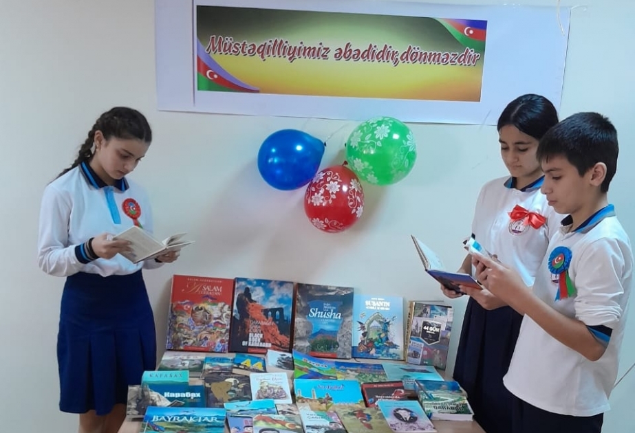 Kitabxanada “Müstəqilliyimiz əbədidir, dönməzdir” adlı tədbir keçirilib