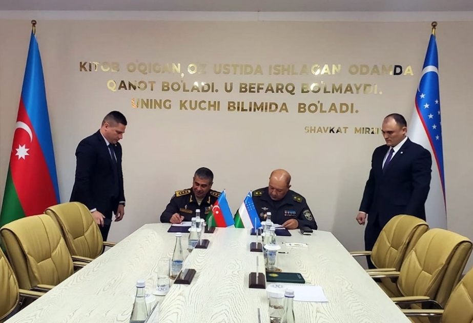 Azerbaijani, Uzbekistani defense ministries ink bilateral military cooperation plan