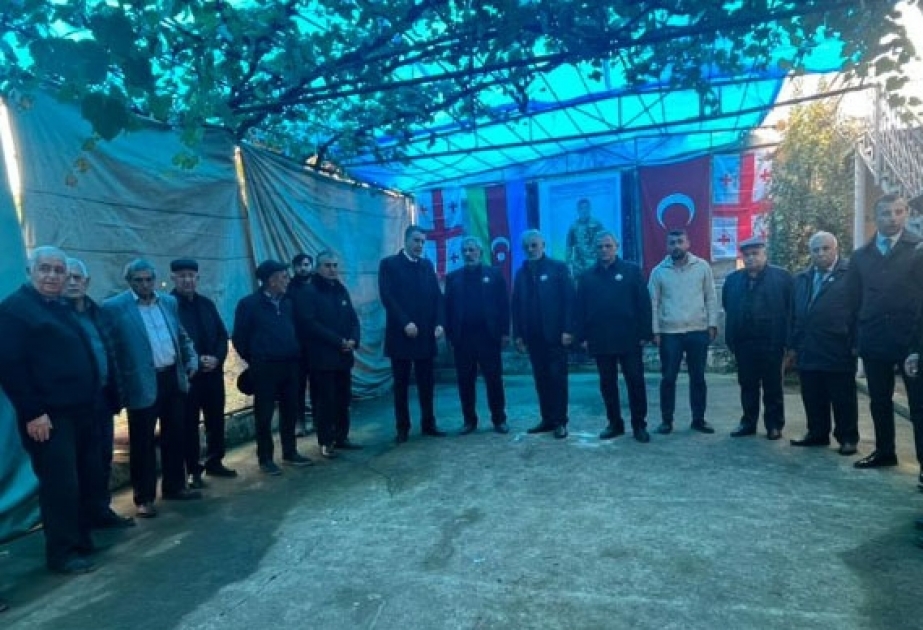 Gürcüstanın Bolnisi rayonunda şəhid kapitan Sahib Daşdəmirovun xatirəsi anılıb