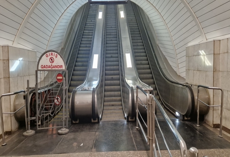 Metronun “Cəfər Cabbarlı” stansiyasında eskalatorun əsaslı təmirinə başlanılıb